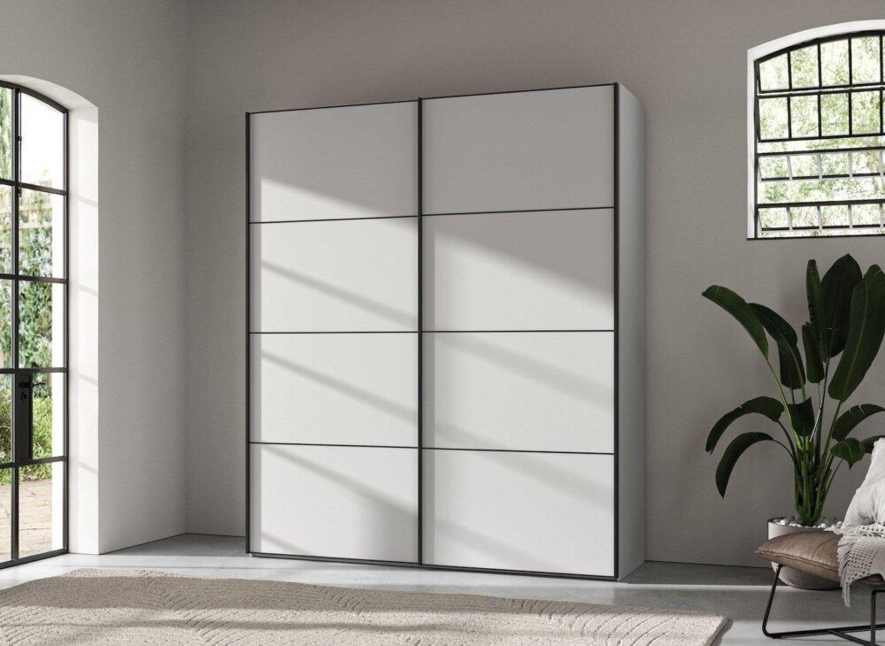 Roberts Medium 2-Door Wardrobe in white