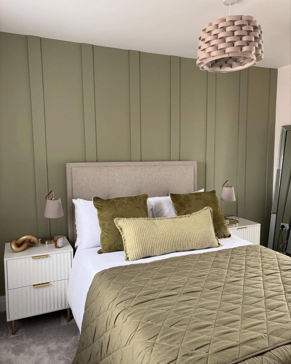 Olive green bedroom ideas