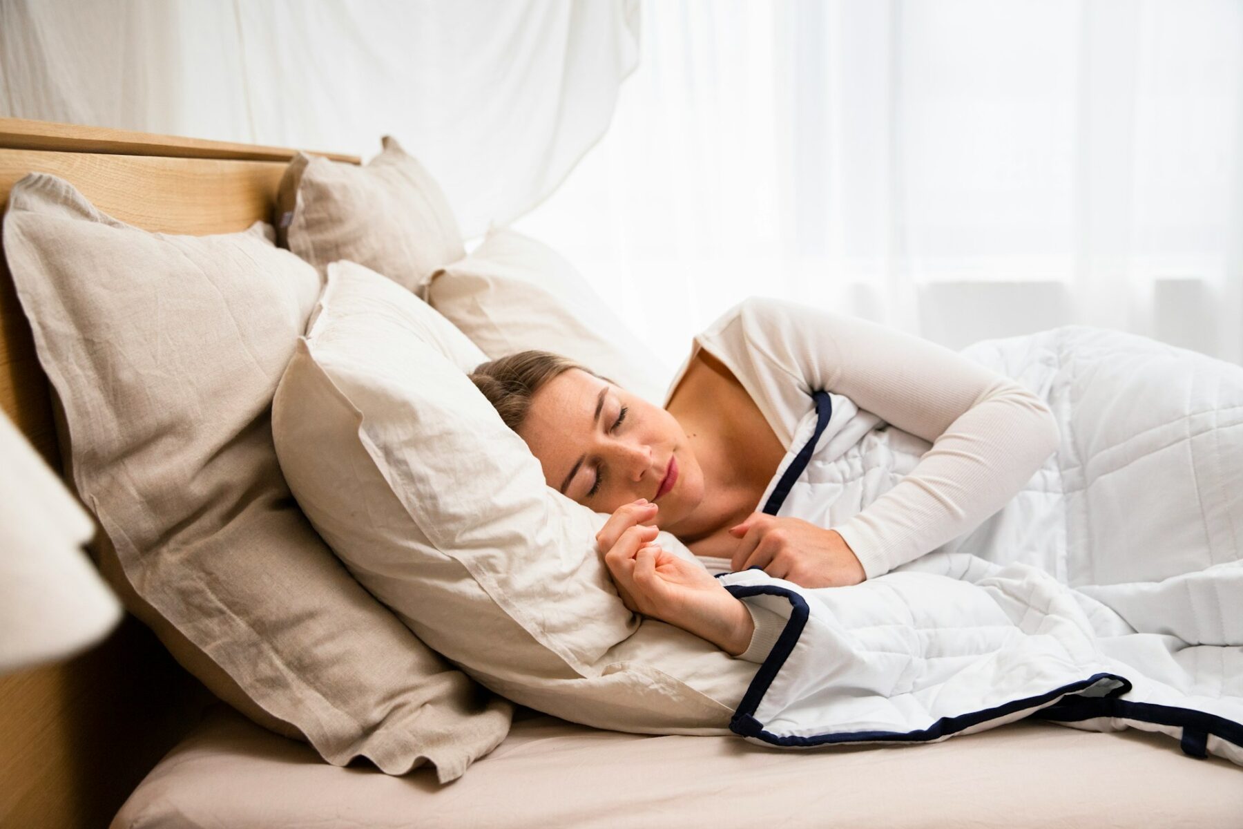 Sleeping on side