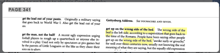wrong side of the bed usage example